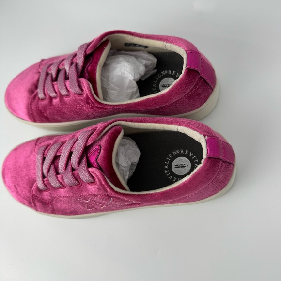 Revitalign Orthotic x Shawn Killinger Velvet Sneakers Pink Star Malibu 7.5 - Picture 7 of 15